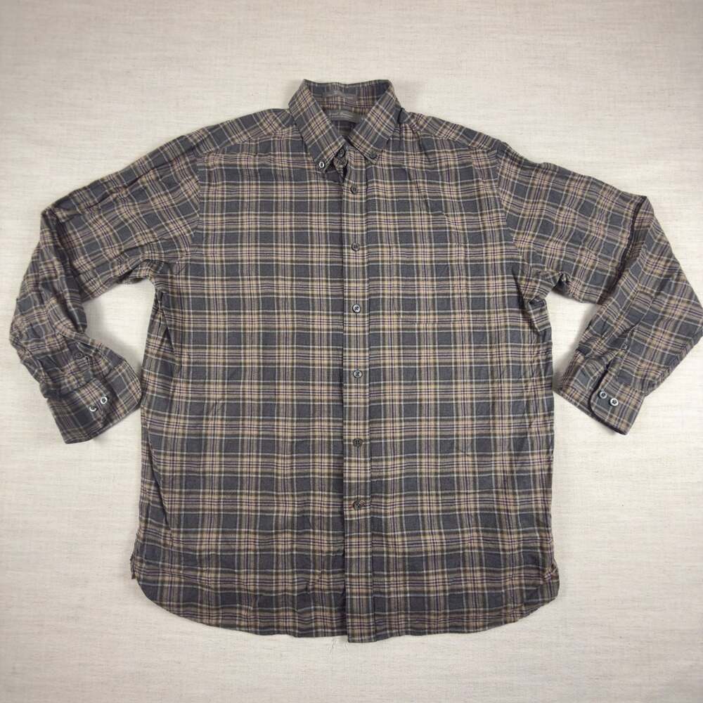 Daniel Cremieux‎ Signature Collection Plaid Button Down Shirt Size L